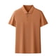thumbnail image 1 of Vestido de Camiseta, Suelto Casual de Manga Corta Camisa de Solapa con Rayas, Cremallera de Punto Cuarto para Hombres, 1 of 6