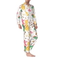 thumbnail image 3 of Bingfone Men'S Pajama Set 2 Piece Loungewear Pjs, Long Sleeve With Pajama Pants-Cute Baby Dinosaurs, 3 of 9