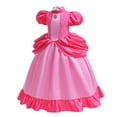 thumbnail image 4 of LOEL Girls Pink Princess Dresses Birthday Party Fancy Outfit Fairy Dress up, 4 of 6