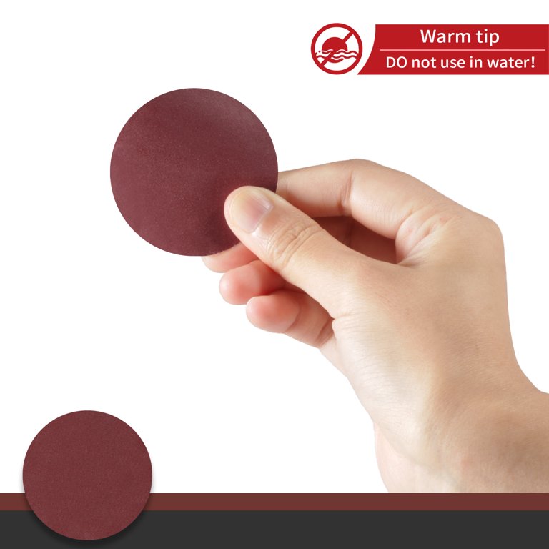 2-Inch Hook & Loop Sanding Discs – 60 Grit, 100-Pack, Aluminum Oxide For Orbital Sanders, Ideal For Metal, Wood, Plastic & Glass