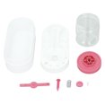 thumbnail image 1 of Enjuagador de pinceles multifuncional con ciclo de agua para lavar y limpiar pinceles de maquillaje, color rosa, 1 of 15