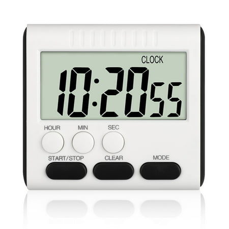 Digital Kitchen Timer, EEEKit LCD Large Cooking Timer with Loud Alarm Clock, Count-Down Up Clock for Cooking Baking Sports Games, Magnetic Back/Retractable Stand/Hole-easy to (Best Baking Cooking Games)