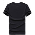 thumbnail image 3 of Camiseta de alta calidad de media manga para hombre, camiseta Formal informal, cuello redondo, tela de poliéster, algodón y LICRA, 3 of 3