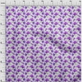 thumbnail image 3 of oneOone Polyester Lycra Purple Fabric Florals Sewing Material Print Fabric By The Yard 56 Inch Wide, 3 of 4