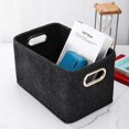 thumbnail image 5 of Collapsible Storage Bins Foldable Felt Storage Basket Organizer for Clothes Home Sundries New, 5 of 5