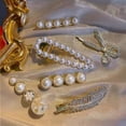thumbnail image 5 of pasadores de metal, horquillas para el pelo, accesorios para el cabello de Corea, regalo de cumpleaños para mujeres, niñas, novias, señoras, cabello largo y corto elegante (6 piezas), 5 of 5