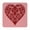 Wine & Pink, variant on Coaster Intricate Heart