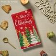 thumbnail image 4 of Red Xmas Trees Merry Christmas Kitchen Towels Dish Towels, 18x26 Inch Daily Star Snowflake Winter Decoration Hand Towels Set of 2, 4 of 6