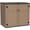Brown, variant on OFFIGAM 48CuFt Horizontal Resin Storage Shed Brown Weatherproof Garden Tool Shed 53.2x34.3x47.1in