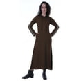 thumbnail image 1 of Moomaya Robe Maxi à Capuche à Manches Longues pour Femmes avec Poches, Décontractée, Longues Robes, 1 of 6