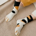 thumbnail image 2 of Baywell Winter Cat Claws Cute Thick Warm Sleep Floor Socks,Cat Paw Slipper Socks for Girls,Women, 2 of 9