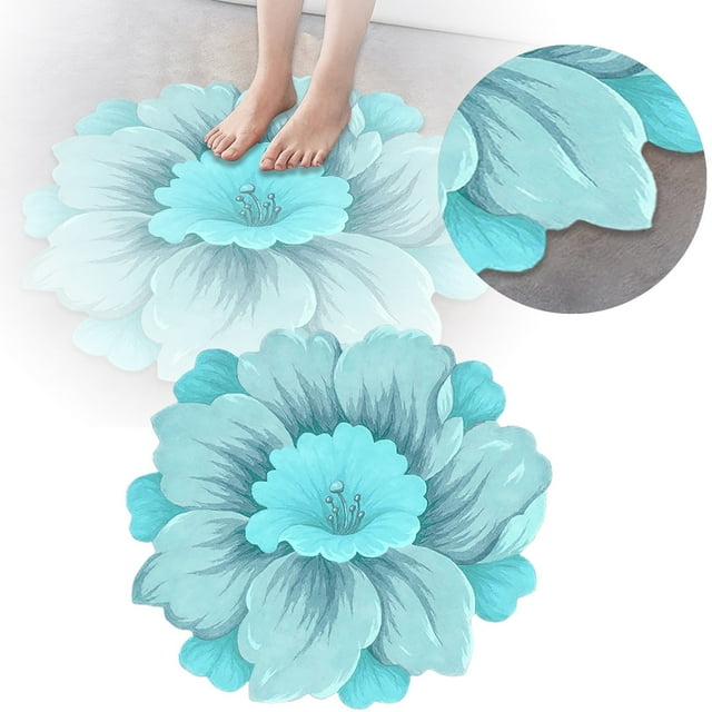 Carpet Abstract Floral Area Rug Floor Mat Oriental Design for Bedroom Living Room Low Pile Washable Runner for Closet Entryway Coffee Table