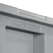 Sterilite Extra Large Storage Bin, 50 Gallon Durable Plastic Storage Tote with Snap-On Lid, Gray