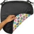 thumbnail image 6 of Mushroom Chair Seating Cushion, Colorful Mushroom Vibrant Display Ingredient Variety Fun Design, Soft Seat Pads for Office with Anti-slip Backing, 16"x16", Multicolor, by Ambesonne, 6 of 7