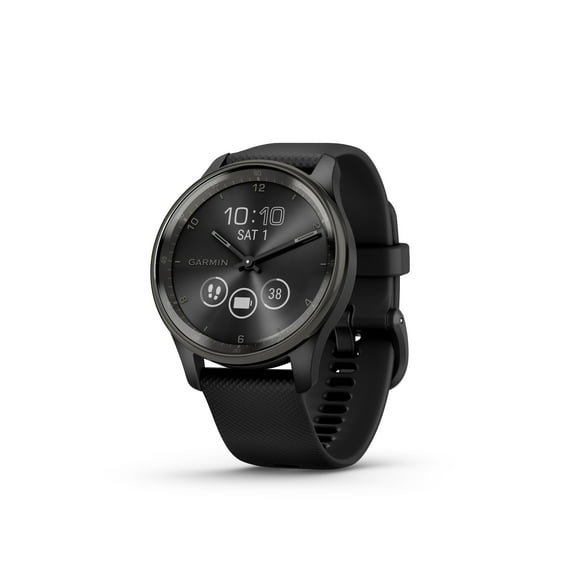 Garmin vívomove® Trend, Stylish Hybrid Smartwatch, Long-Lasting Battery Life, Dynamic Watch Hands and Touchscreen , Black