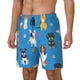 thumbnail image 1 of Balery Cute Dogs Bañador para hombre, shorts de playa de secado rápido con entrepierna y forro de compresión-3X-Large, 1 of 6