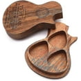 thumbnail image 4 of Guitar Accessories Wooden Guitar Pick Wooden Guitar Pick Box And Picks Guitar Pick Plectrum Storage Box One Box + Three Picks, 4 of 4