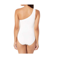thumbnail image 3 of Michael Kors Women's Iconic Solids One Shoulder One Piece Swimsuit White Size 4, 3 of 3