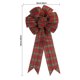 thumbnail image 3 of Corona Navideña Roja con Lazo Preatado para Árbol de Navidad, Guirnalda y Decoración Exterior, para Puerta, Otoño E Invierno, Día de San Esteban., 3 of 7