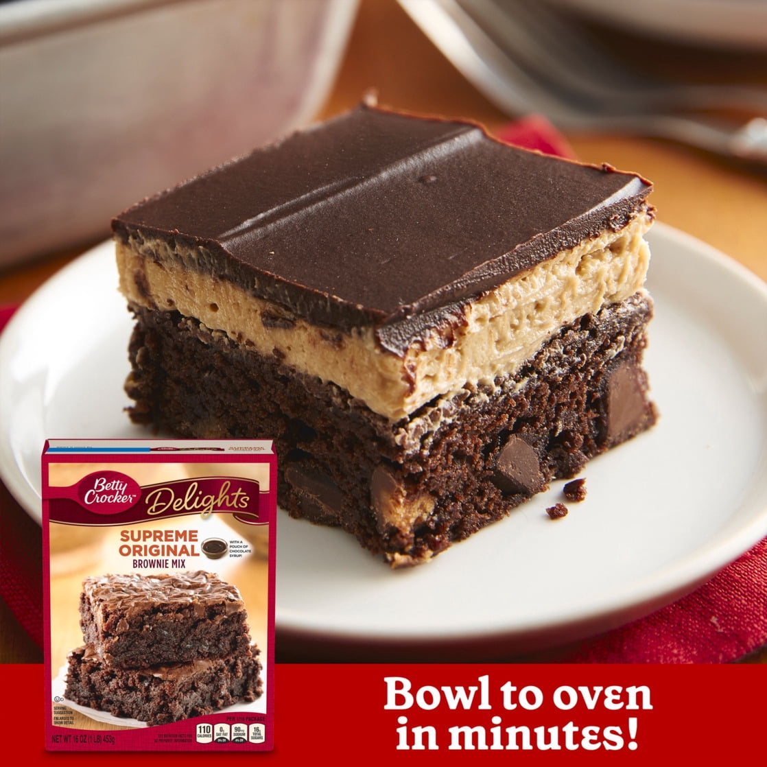 (8 pack) Betty Crocker Delights Supreme Original Brownie Mix, 16 oz.