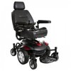 18 x 16 in. Titan AXS Mid-Wheel Power Wheelchair, Red & Blue