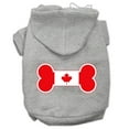 thumbnail image 3 of Pet, Dog  Cat Hoodie Screen Printed, "Bone Shaped Canadian Flag", 3 of 10