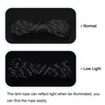thumbnail image 4 of Unique Bargains 19.7FT 4mm Reflective Camping Guyline Rope Black 4Pack with Cord Adjusters 4Pack, 1 Set, 4 of 6