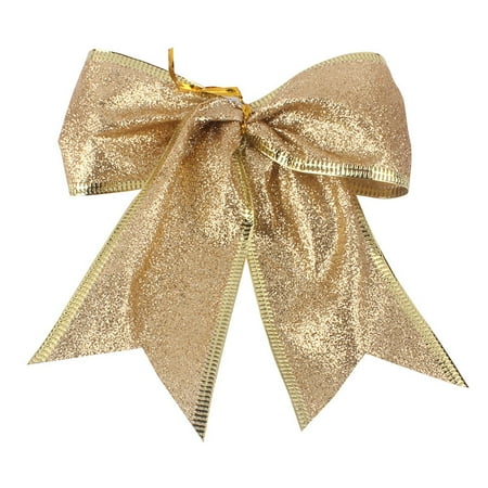 

Christmas 13CM Full Onion Powder Christmas Bow Christmas Decorations Christmas Tree Decoration Pendant Christmas Small Bow