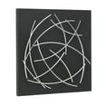 thumbnail image 5 of CosmoLiving by Cosmopolitan Black Metal Overlapping Lines Abstract Wall Decor with Black Backing, 5 of 7