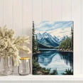 thumbnail image 2 of Mountain Lake Reflection Canvas Print/Wall Art，Suitable for Living Room，Bedroom，Office，Bathroom，Hallway Decoration., 2 of 8