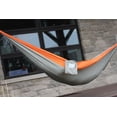 thumbnail image 4 of Vivere Nylon Double Parachute Camping Hammock - Gray/Orange, 4 of 4