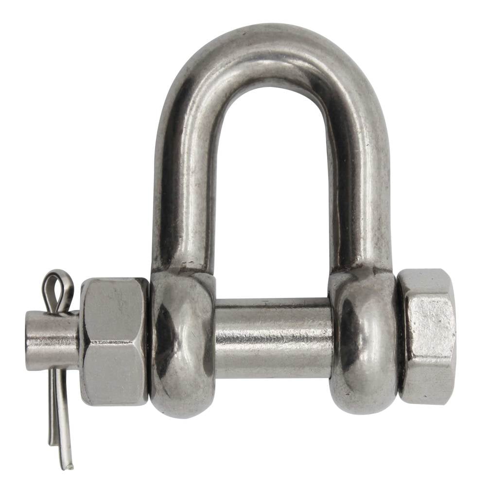 Extreme Max Silver Standard 3006.8351 BoatTector Stainless Steel Bolt-Type Chain Shackle-1/2 