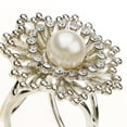 thumbnail image 4 of Wedding Party Prom Rhinestone Flower Silk Scarf Buckle Clip Holder Brooch For Women Lady Girls, 4 of 8