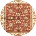thumbnail image 1 of Ahgly Company Indoor Round Abstract Red Oriental Area Rugs, 7' Round, 1 of 6