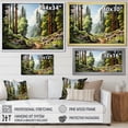 thumbnail image 4 of Designart "Majesty Redwood Forest Tree II" Tree Redwood Floater Framed Canvas Print, 4 of 7