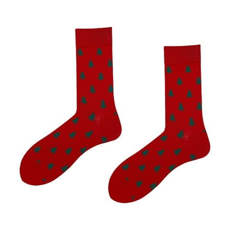 

Womens Christmas Print For Or Casual Performance Cotton Pad Sports Leisure Warm Socks
