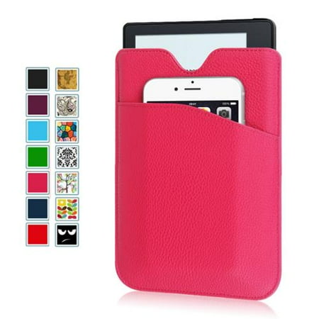 Fintie 6-Inch PU Leather Sleeve Case Cover for Kindle 7th Gen, Kindle Paperwhite, Kindle Voyage, Fire HD 6, Magenta