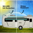 thumbnail image 4 of SunWave- RV Awning Fabric Replacement | RV Electric Awning Fabric Replacement | Premium Vinyl RV Canopy | Awning Replacement (19', Teal Strip), 4 of 6