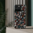 thumbnail image 3 of DistinctInk Hybrid (Acrylic / TPU) Clear Slim Fit Case for Apple iPhone 12 Pro (6.1" Screen) - "Vibrant Christian Cross Pattern on Black", 3 of 8