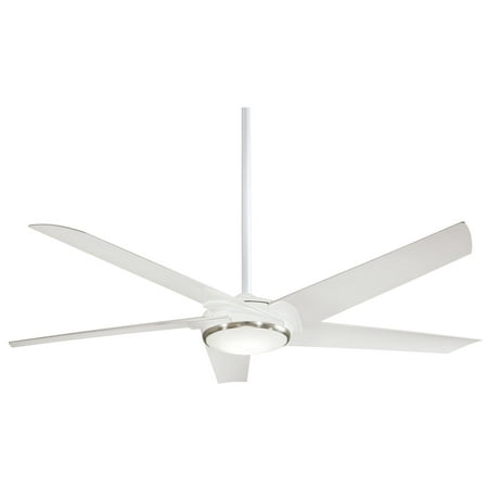 

60 Minka Aire Raptor White Modern LED Ceiling Fan with Remote