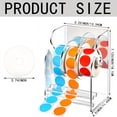 thumbnail image 1 of Shisuyan Label Dispenser Stand Office Sticker Roll Organizer 3 Slot Acrylic Stand Adjustable Label Roll Dispenser Adhesive Labels Dispenser, 1 of 8