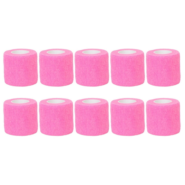 Elastic Bandage, Disposable Antislip Hand Tearing Premium Material Self Adhering Bandage Wrap For Wound Dressing For Sports Pink