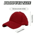 thumbnail image 2 of TELOLY 2026 New Fuzzy Sherpa Baseball Caps for Women Teddy Fleece Hip Hop Ball Caps Solid Color Warm Winter Adjustable Travel Hats, 2 of 7