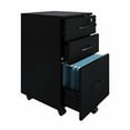 thumbnail image 2 of 3 Drawers Wooden Locking File Cabinet with Storage Removable File Cabinet for Home Office,Under Desk Filing Cabinets(Black), 2 of 7