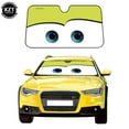 thumbnail image 2 of Red-Cartoon Window Foils 5 Colors Eye Pixar Heated Windshield Sunshade 130x70cm Car Front Window Visor Car Solar Protect Accessories, 2 of 7