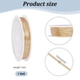 thumbnail image 2 of 18K Gold Plated Copper Wire 26 Gauge Jewelry Making Wire Bendable Craft Wire Soft Beading Wire Tarnish Resistant Wire for DIY Crafts Jewelry Making (170.6 Feet(52m) 0.4m) Gold, 2 of 9
