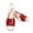 Red, variant on CHICVOMEY Dressy Peep Toe Sandals for Womens Low Chunky Heel with Faux Leather Toe Slingback Wedding Party Casual Slip On Shoes