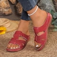 thumbnail image 5 of Xdegoge Womens Orthopedic Sandals Arch Support Cross Strap Open Toe Summer Beach Shoes Hollow Out Walking Ladies Dressy Slippers Casual Mules Clogs, 5 of 6