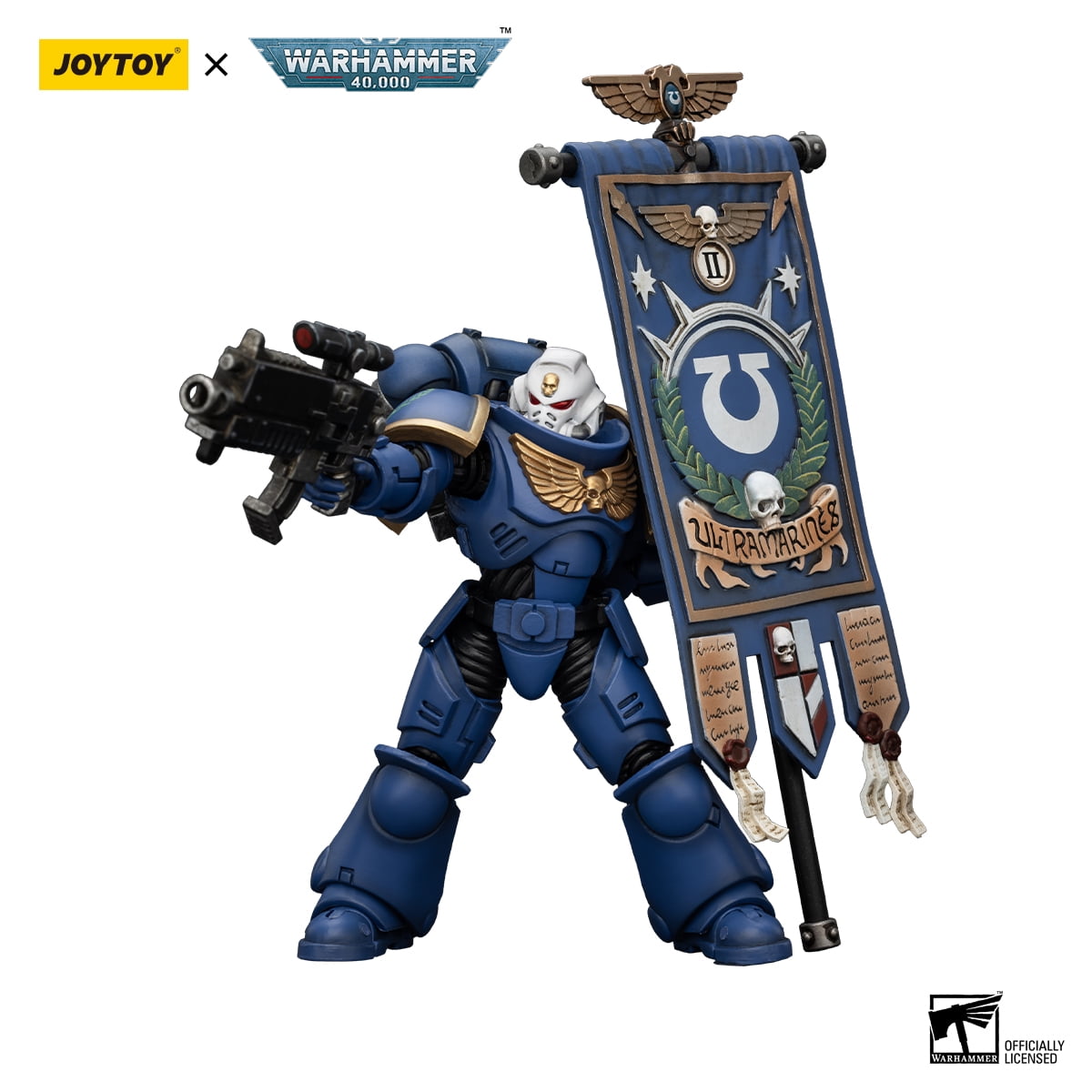 ゲームキャラクター JoyToy Warhammer 40k Lieutenant Titus CE 1/18 JOYTOY X Warhammer 40k Ultramarines Lieutenant Titus