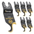 thumbnail image 1 of Oscillating Multi Tool Hook Knife Blade, 5 PCS Multitool Saw Blades for Cutting Soft Materials Roofing Shingles, PVC Floor Carpet, Cardboard, 1 of 5